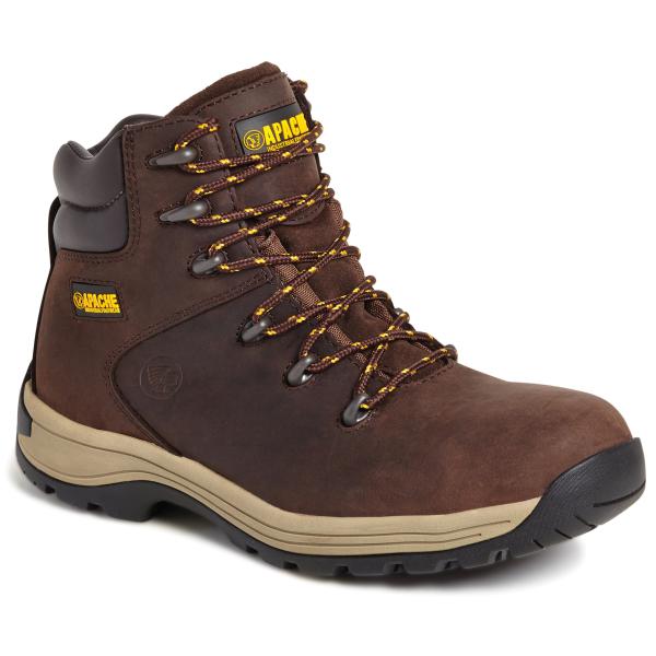 Brown-Nubuck-Safety-Hiker-Water-Resistant-Upper---S3-SRA---Size-8